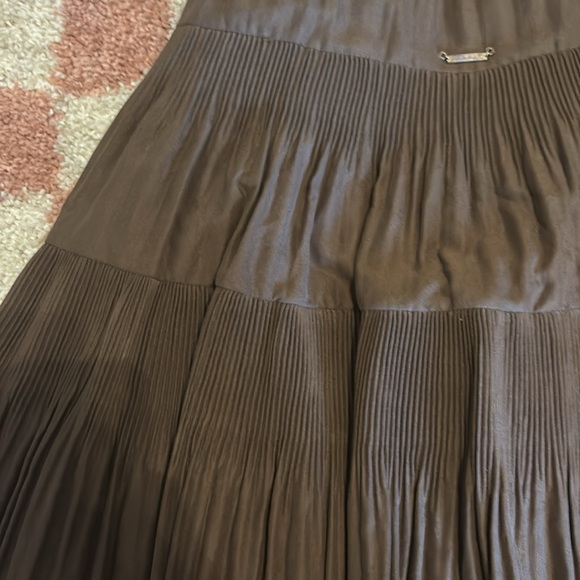 Vintage Kinloch Anderson Brown Suede Skirt - Picture 3 of 6